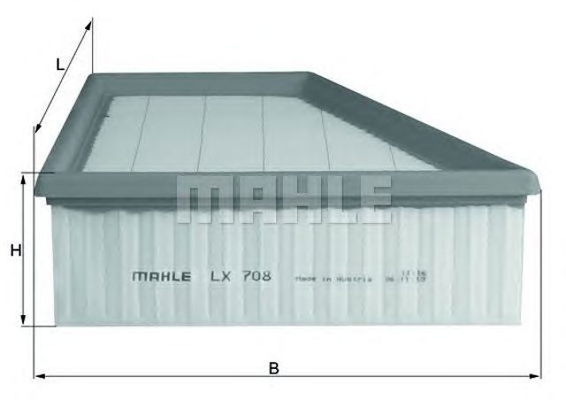 MAHLE LX708 Фильтр воздушный в наличии Черкассы