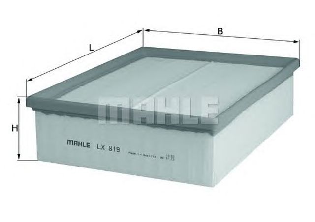MAHLE LX819 Воздушный фильтр в наличии Павлоград