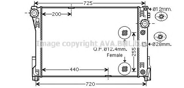 MSA2546 AVA Радиатор купить в Кривой Рог
