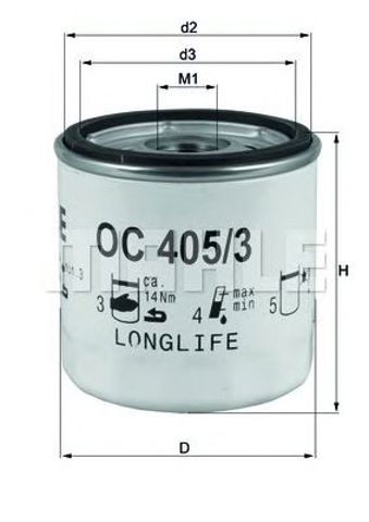 OC4053 MAHLE Корпус масляного фильтра купить в Ровно