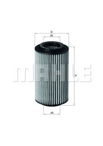 MAHLE OX1537D2 Фильтр масляный в наличии Полтава