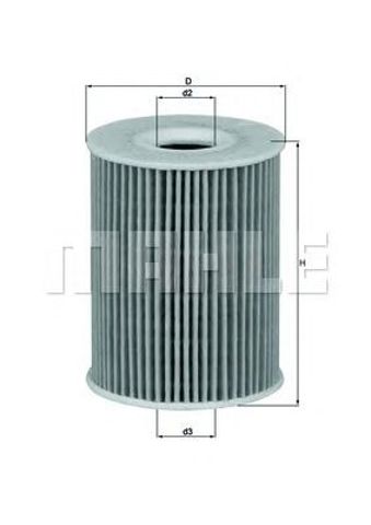 MAHLE OX3553D Масляный фильтр в наличии Тернополь