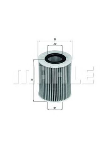 OX437D MAHLE Фильтр масляный купить в Киев