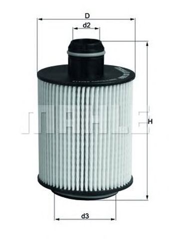 OX553D MAHLE Масляный фильтр купить в Николаев