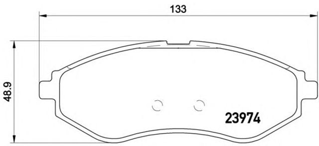 BREMBO P24048 Передние тормозные колодки в наличии Ровно