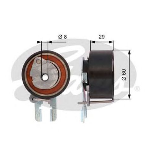 GATES T43158 Ролик ГРМ в наличии Ровно
