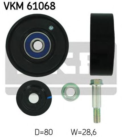 SKF VKM61068 Ролик приводного ремня паразитный в наличии Ирпень