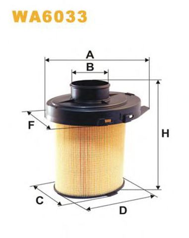 WA6033 Фильтр воздушный купить Черкассы