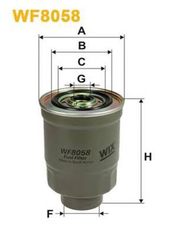 WF8058 WIX Фильтр топливный купить в Николаев