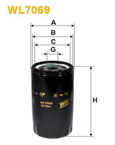 WIX WL7069 Масляный фильтр в наличии Днепр