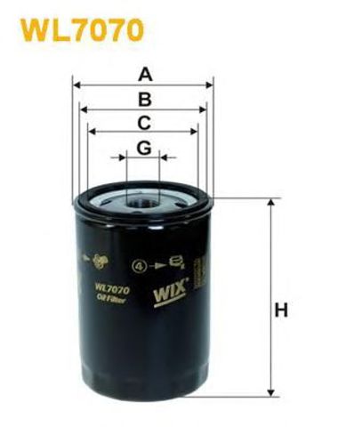 WL7070 WIX Фильтр масляный купить в Тернополь