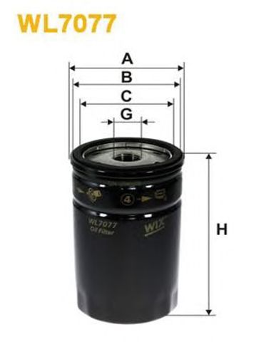 WIX WL7077 Фильтр масляный в наличии Черкассы