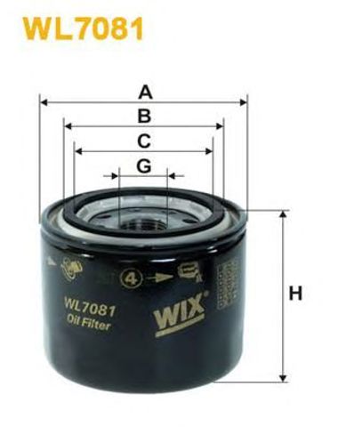 WL7081 WIX Масляный фильтр купить в Одесса