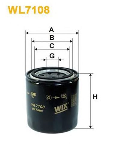WL7108 WIX Фильтр масляный купить в Николаев