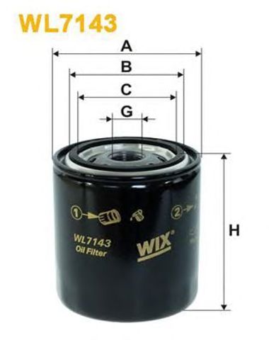 WL7143 WIX Масляный фильтр купить в Черкассы