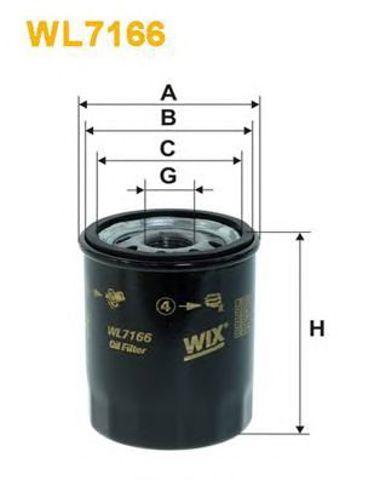 WIX WL7166 Фильтр масляный в наличии Павлоград