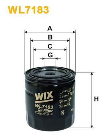 WL7183 WIX Фильтр масляный купить в Николаев