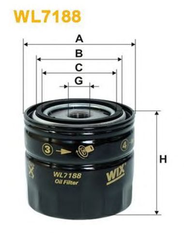 WIX WL7188 Фильтр масляный в наличии Кривой Рог