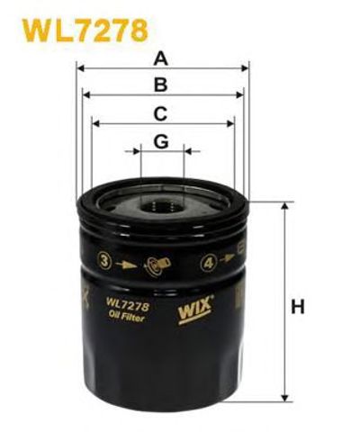 WIX WL7278 Фильтр масляный в наличии Киев