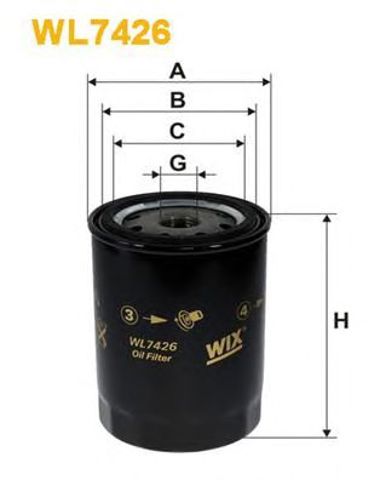 WIX WL7426 Фильтр масляный в наличии Хмельницкий