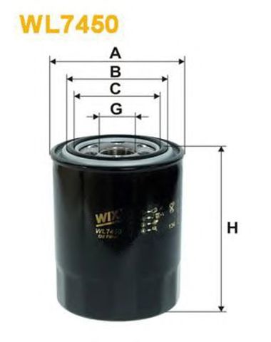 WIX WL7450 Масляный фильтр в наличии Ирпень