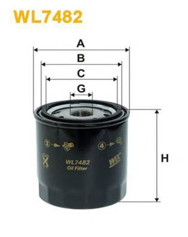 WL7482 WIX Масляный фильтр купить в Киев