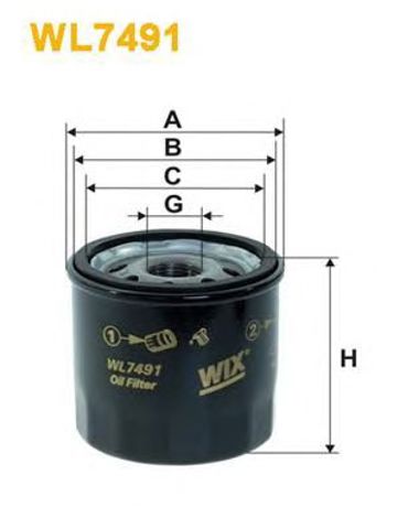 WIX WL7491 Масляный фильтр в наличии Днепр