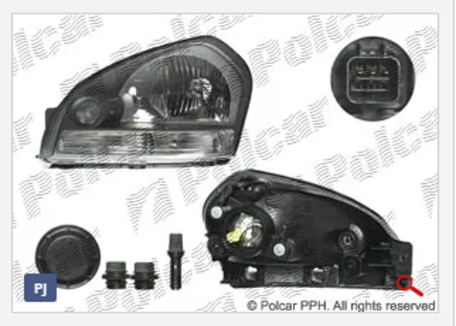 Фара комбинированная, передняя 404710E POLCAR