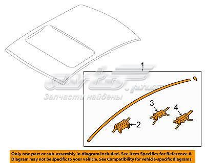 Накладка крыши правая 87220C1000 HYUNDAI