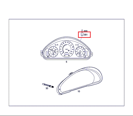Щиток приборов A0005454430 MERCEDES