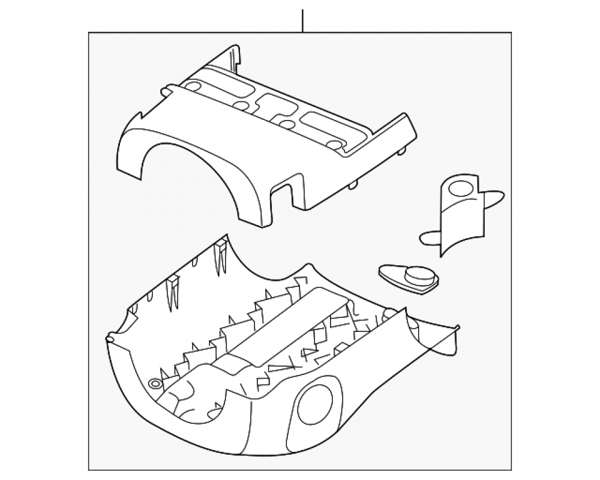 Защитный кожух рулевого механизма GJ6A6021XC02 MAZDA