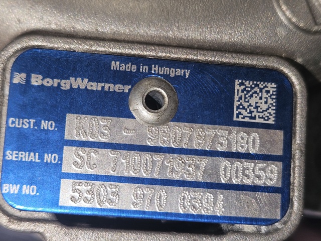 9807873180 FORD Турбина купить в Чернигов
