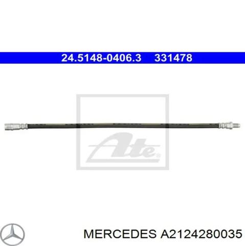Шланг тормозной передний A2124280035 MERCEDES