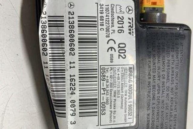 MERCEDES 2138600602 Подушка безопасности (AIRBAG) спинки сиденья правого в наличии Украина