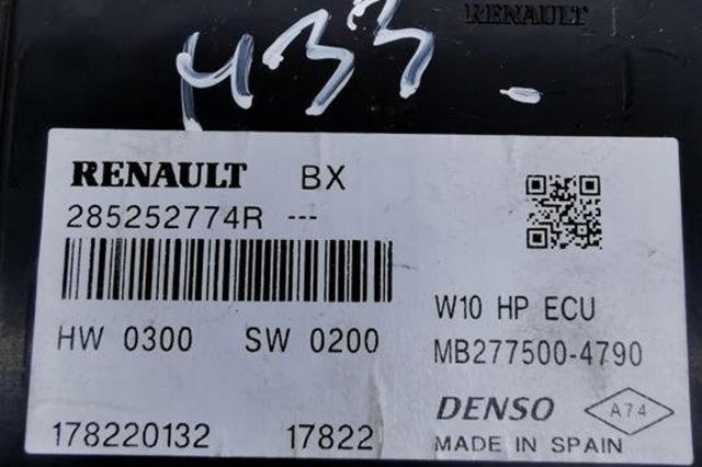 285252774R RENAULT Модуль управления (ЭБУ) климат-контролем купить в Черновцы