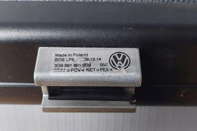 3G98616919B9 Шторка багажного отсека купить Черновцы