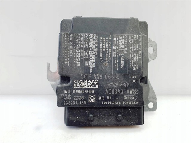 5QF959655L VAG Модуль-процессор управления подушкой безопасности (ЭБУ AIRBAG) купить в Киев