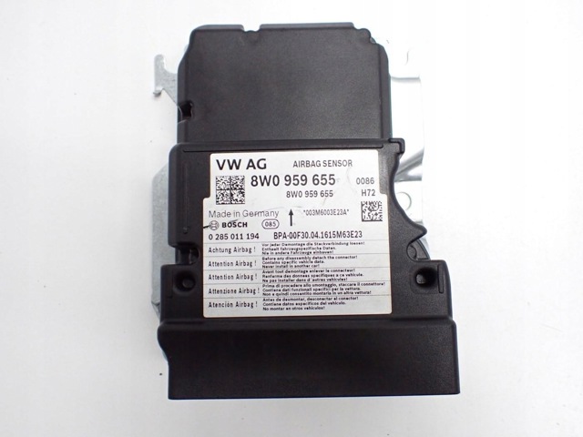 VAG 8W0959655 Модуль-процессор управления подушкой безопасности (ЭБУ AIRBAG) в наличии Павлоград