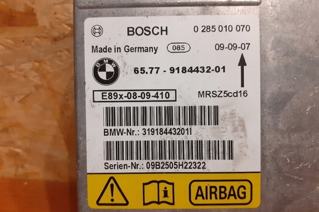 Блок управления airbag 9184432 BMW