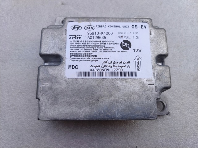 95910K4200 HYUNDAI Модуль-процессор управления подушкой безопасности (ЭБУ AIRBAG) купить в Каменское