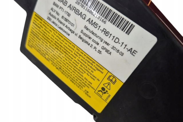 Подушка безопасности AIRBAG спинки сиденья, левого AM51R611D11AE FORD