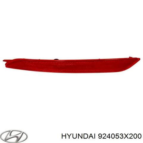 Левый отражатель бампера 924053X200 HYUNDAI