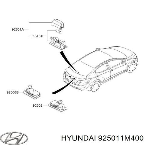 Фонарь освещения номерного знака 925011M400 HYUNDAI