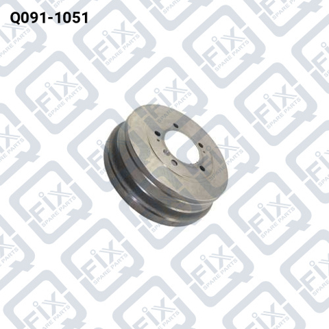 Барабан тормозной задний Q0911051 Q-FIX