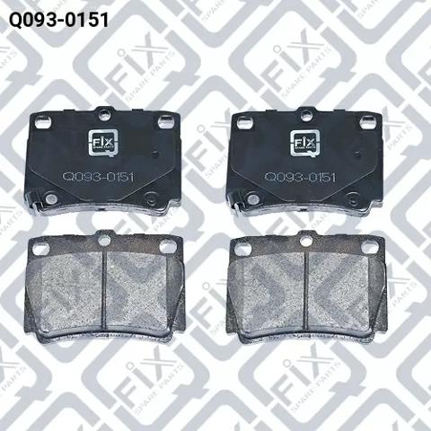 Задние дисковые колодки Q0930151 Q-FIX
