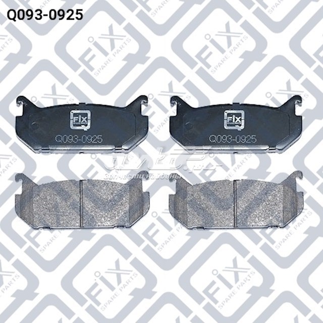 Колодки дисковые  Q0930925 Q-FIX