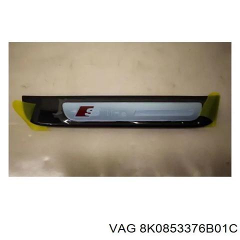 Накладка наружняя (молдинг) порога, задняя правая 8K0853376B01C VAG