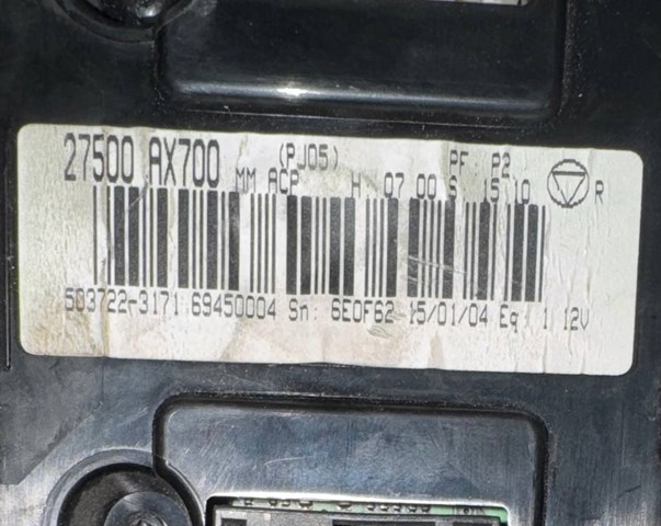 27500AX700 NISSAN Блок управления кондиционером купить в Тернополь