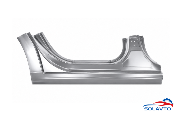 Поріг зовнішній правий (Код кольору: Серый алюминий (Gris Aluminium) на Citroen C4 hatchback (B7) (01.10 - 01.00) 1.6 5FS (EP6C)