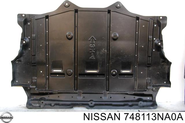 Защита двигателя задняя на nissan leaf хэтчбек (ze0) (01.10 - 12.12) electric em61 748113NA0A